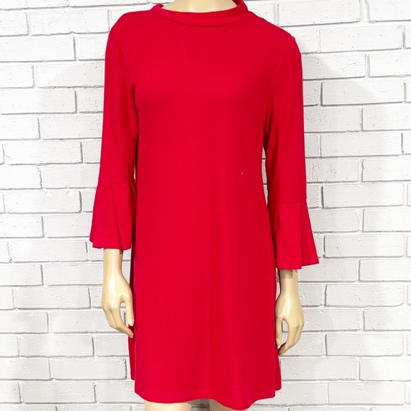 papillon Dresses & Skirts - Papillon Red Bell Sleeve Dress